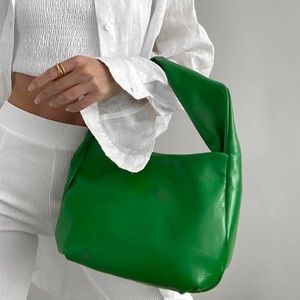 Zara small leather bag green